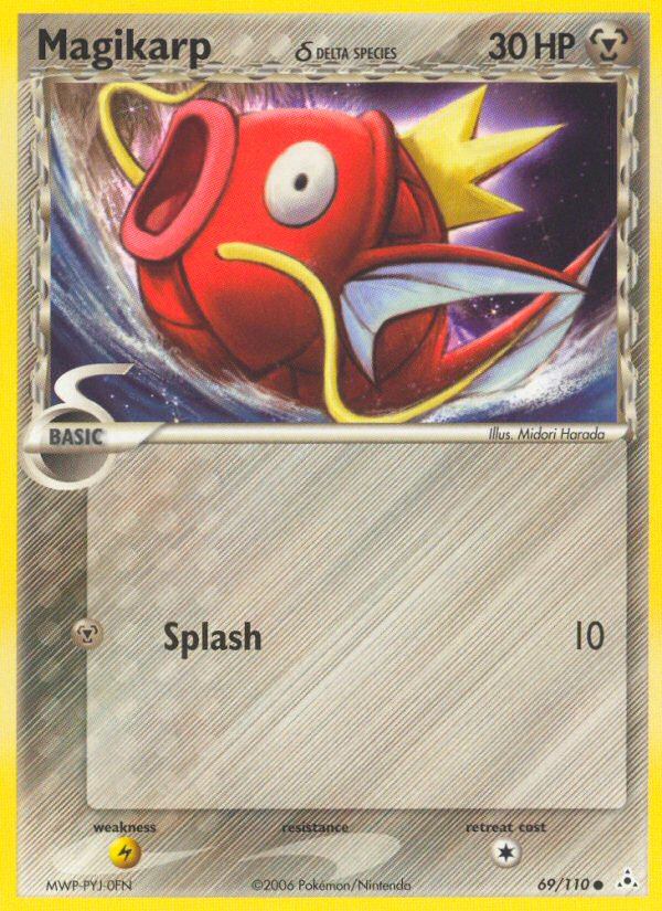 Magikarp δ 69 Common card from Holon Phantoms