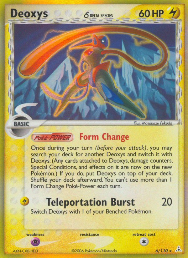 Deoxys δ 6 Rare Holo card from Holon Phantoms