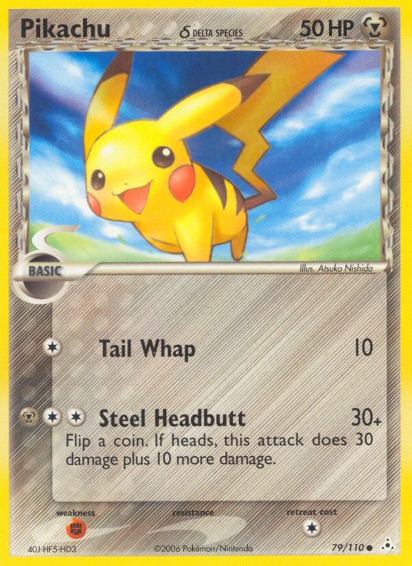 Pikachu δ 79 Common card from Holon Phantoms