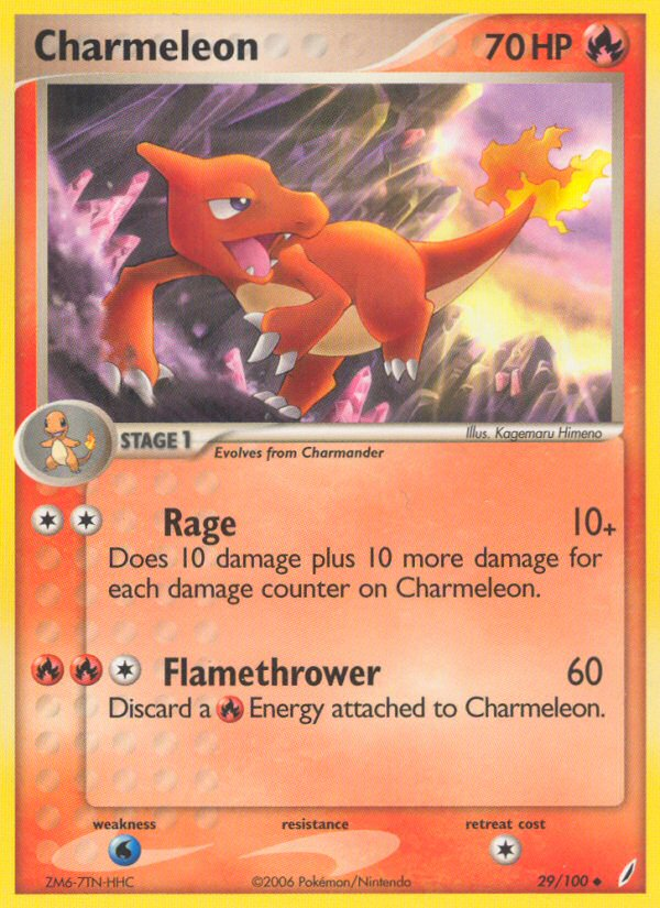 Charmeleon 29 Uncommon card from Crystal Guardians