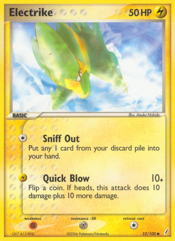 Electrike 52 Common card from Crystal Guardians
