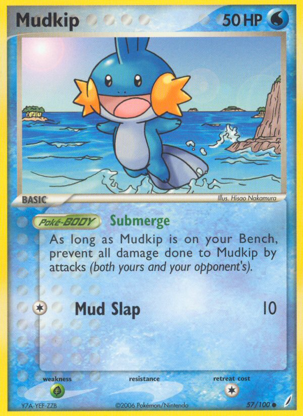Mudkip 57 Common card from Crystal Guardians