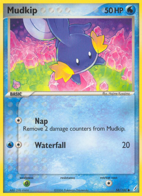 Mudkip 58 Common card from Crystal Guardians