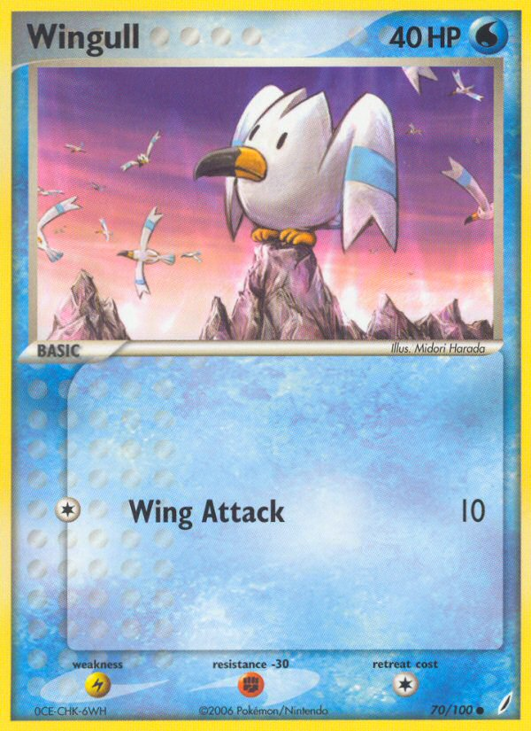 Wingull 70/100 Common card from Crystal Guardians