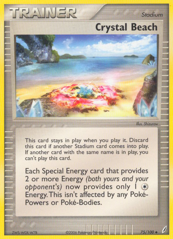 Crystal Beach 75 Uncommon card from Crystal Guardians