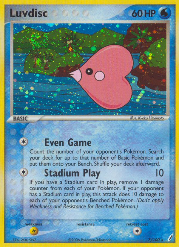 Luvdisc 7 Rare Holo card from Crystal Guardians