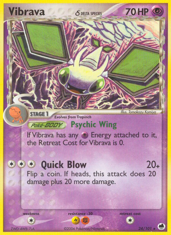 Vibrava δ 24 Rare card from Dragon Frontiers