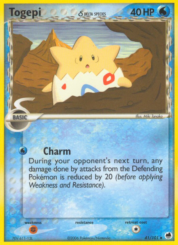 Togepi δ 41 Uncommon card from Dragon Frontiers