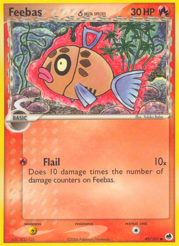 Feebas δ 49 Common card from Dragon Frontiers