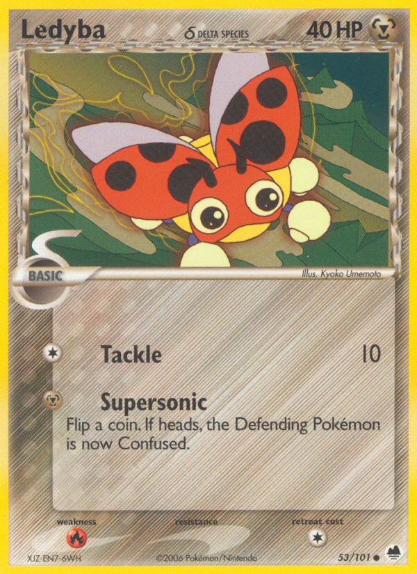 Ledyba δ 53/101 Common card from Dragon Frontiers