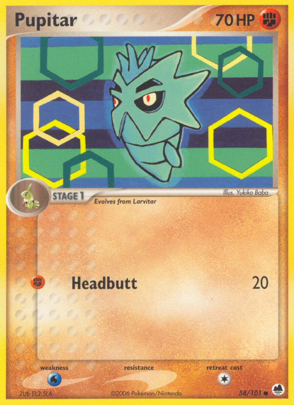 Pupitar 58 Common card from Dragon Frontiers