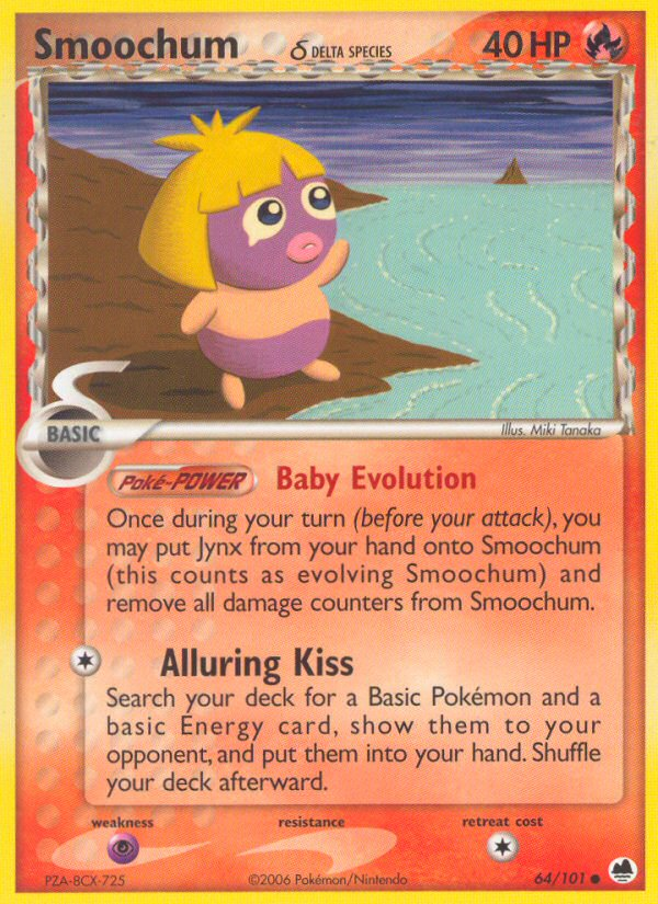 Smoochum δ 64/101 Common card from Dragon Frontiers