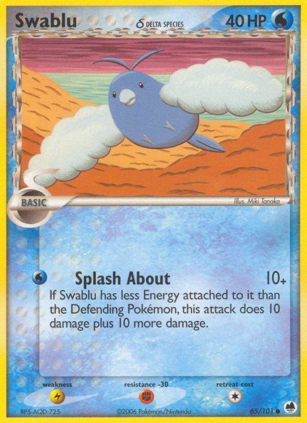 Swablu δ 65/101 Common card from Dragon Frontiers