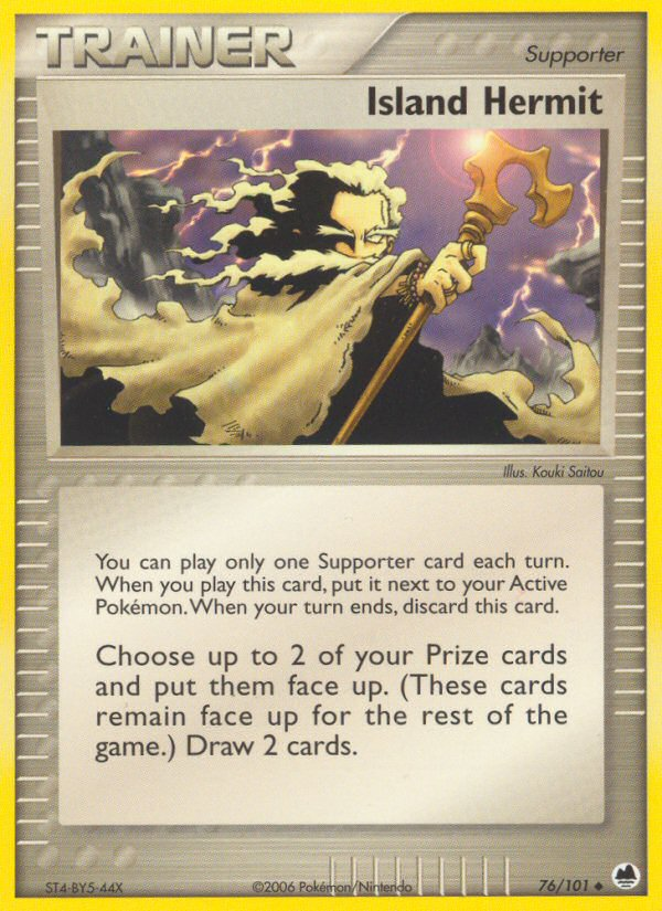 Island Hermit 76 Uncommon card from Dragon Frontiers