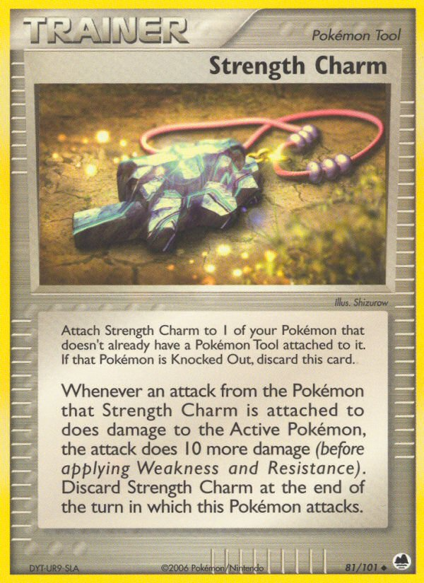 Strength Charm 81 Uncommon card from Dragon Frontiers