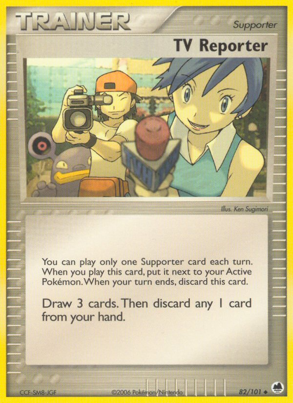 TV Reporter 82 Uncommon card from Dragon Frontiers