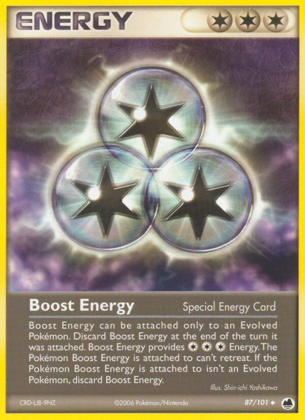 Boost Energy 87 Uncommon card from Dragon Frontiers
