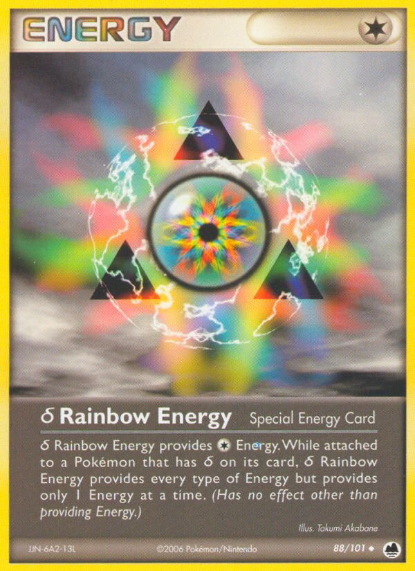 δ Rainbow Energy 88/101 Uncommon card from Dragon Frontiers