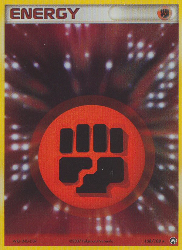 Fighting Energy 108 Rare Holo card from Power Keepers