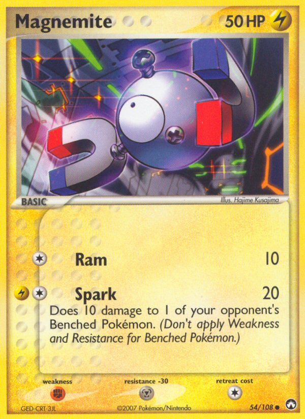 Magnemite 54 Common card from Power Keepers