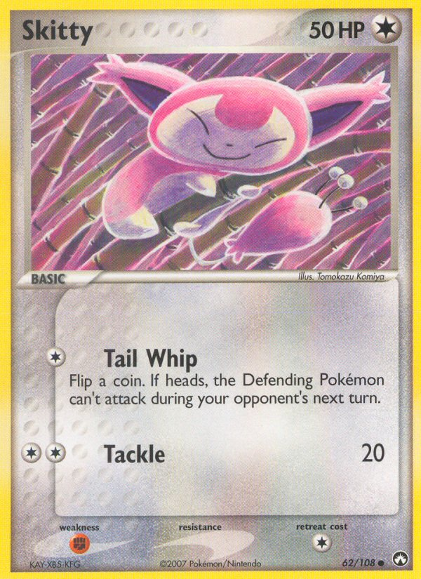 Skitty 62 Common card from Power Keepers