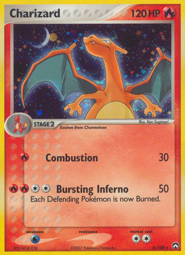 Charizard 6 Rare Holo card from Power Keepers