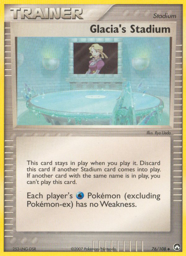 Glacia's Stadium 76/108 Uncommon card from Power Keepers