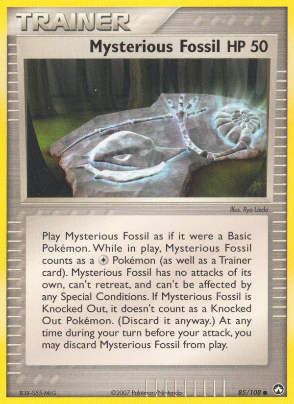 Mysterious Fossil 85 Common card from Power Keepers