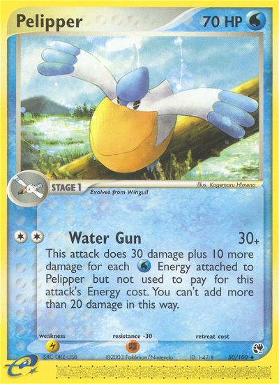 Pelipper 50 Uncommon card from Sandstorm