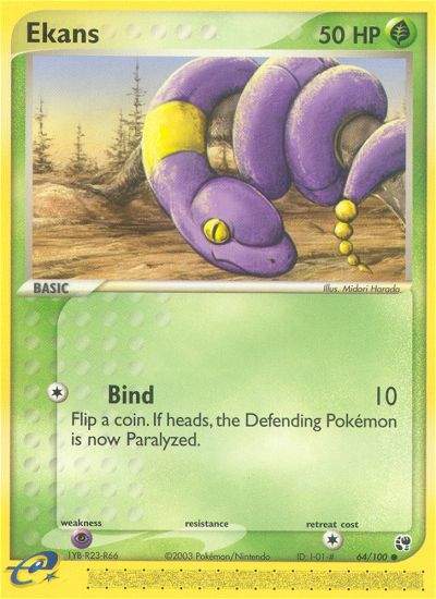 Ekans 64/100 Common card from Sandstorm