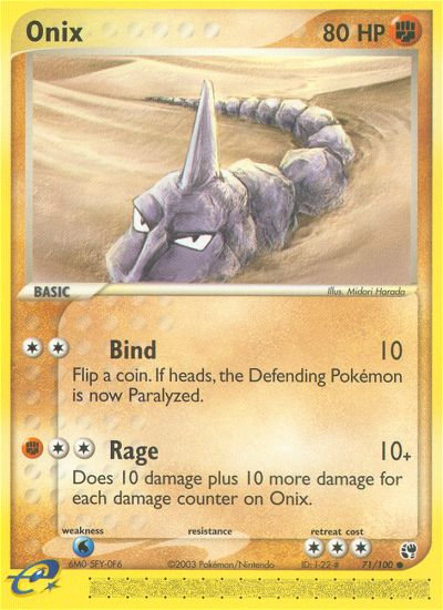 Onix 71 Common card from Sandstorm