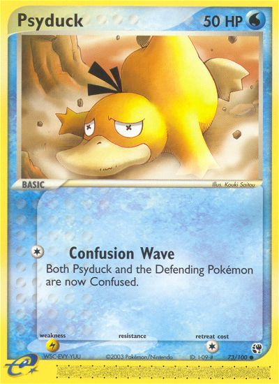 Psyduck 73 Common card from Sandstorm