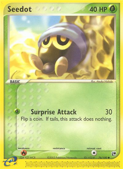 Seedot 76 Common card from Sandstorm