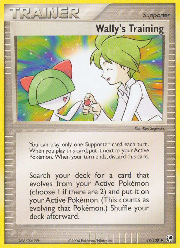 Wally's Training 89/100 Uncommon card from Sandstorm