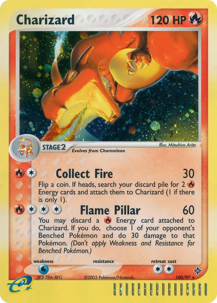 Charizard 100 Rare Secret card from Dragon