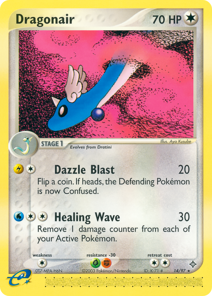 Dragonair 14/97 Rare card from Dragon