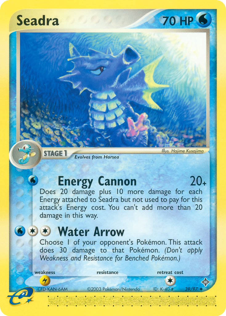 Seadra 39 Uncommon card from Dragon