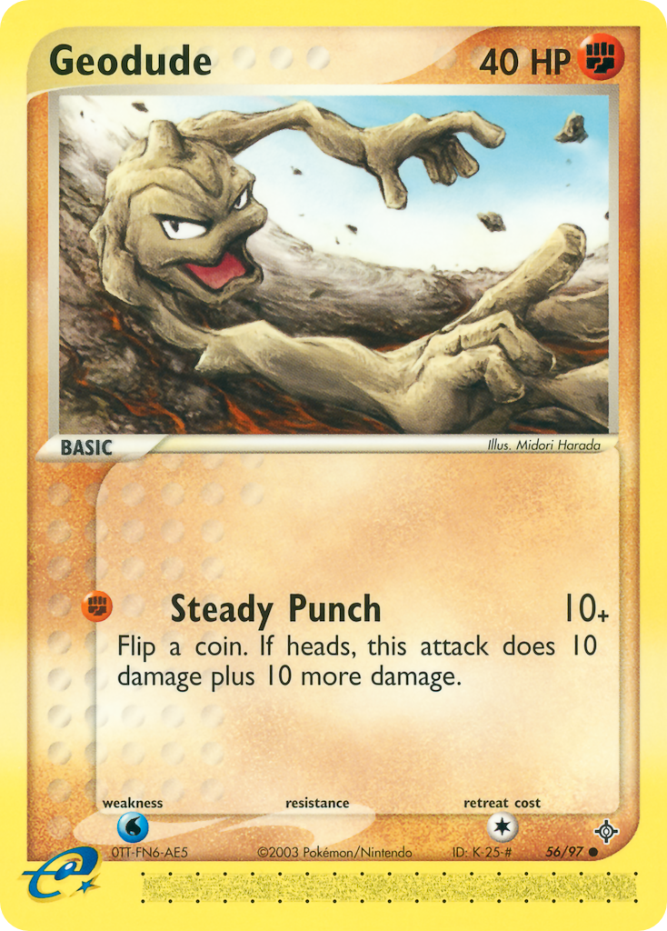 Geodude 56 Common card from Dragon