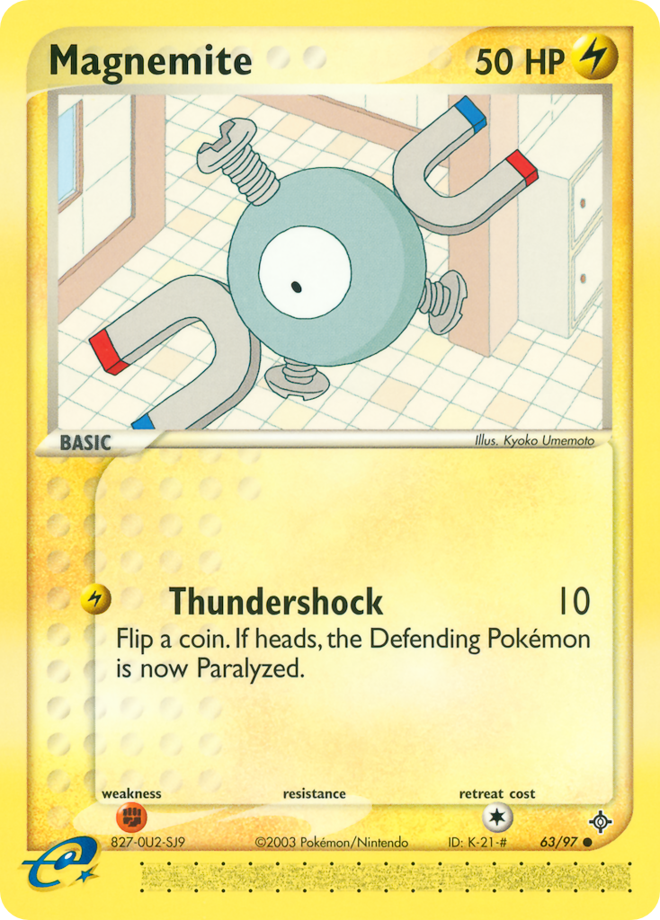 Magnemite 63/97 Common card from Dragon