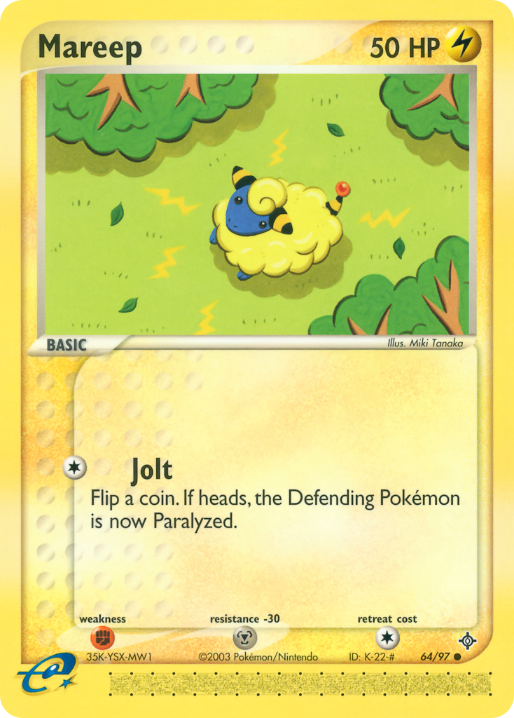 Mareep 64 Common card from Dragon