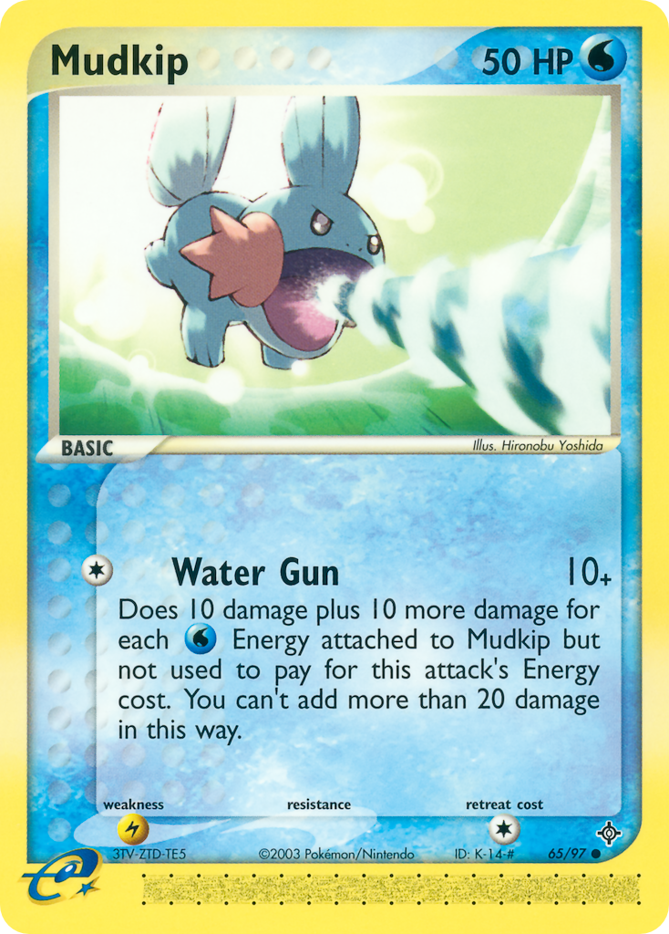 Mudkip 65/97 Common card from Dragon