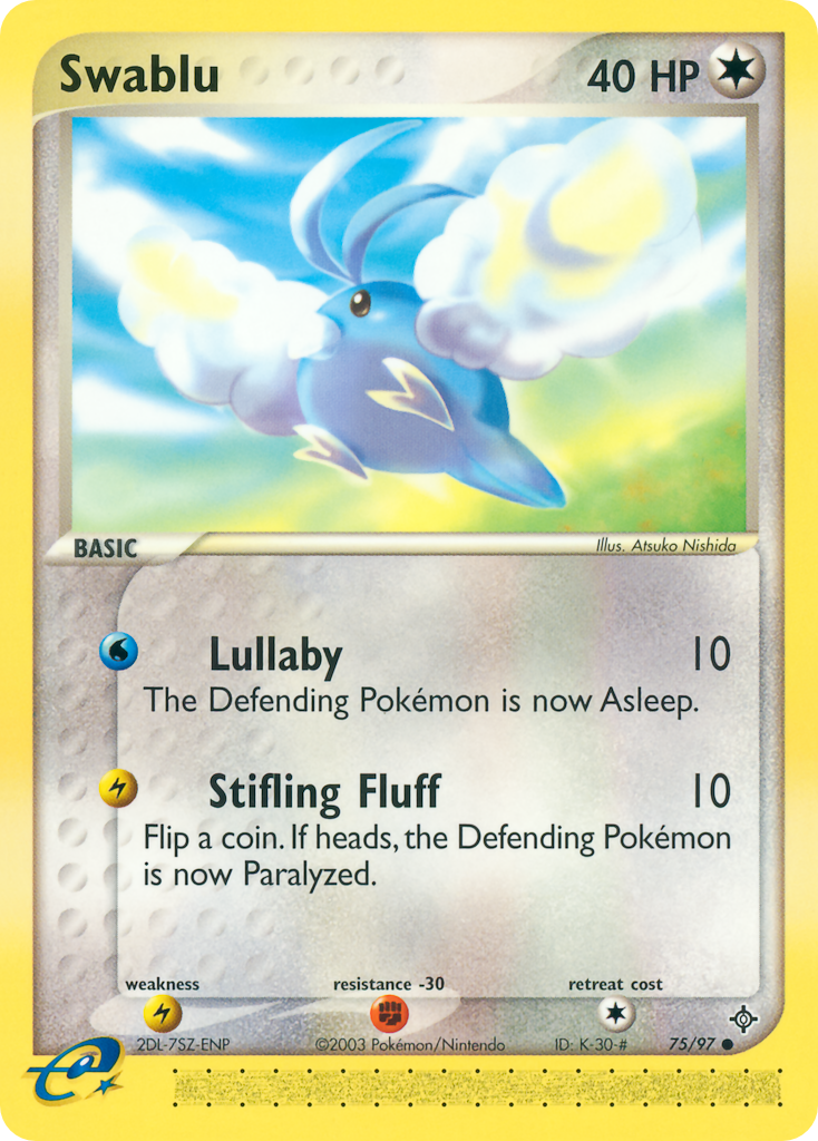 Swablu 75 Common card from Dragon