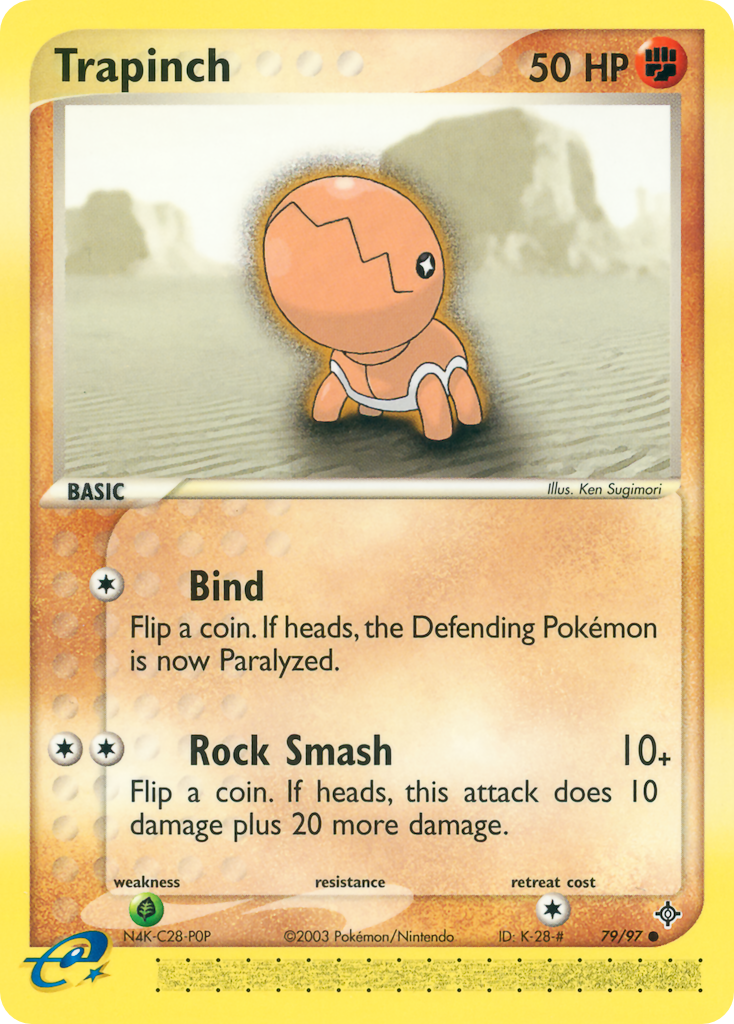 Trapinch 79 Common card from Dragon