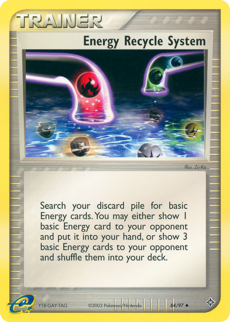 Energy Recycle System 84 Uncommon card from Dragon