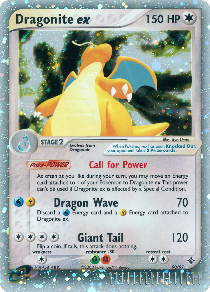 Dragonite ex 90 Rare Holo EX card from Dragon