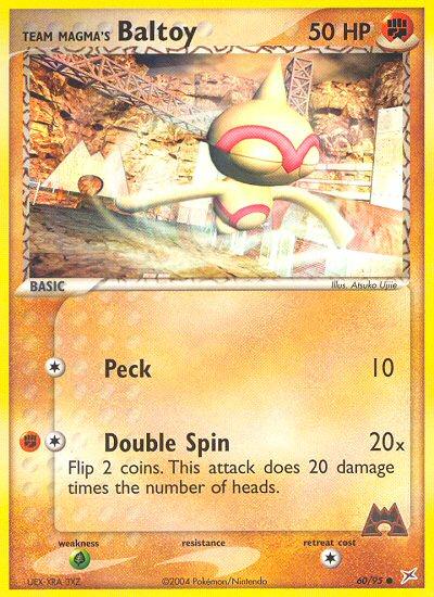 Team Magma's Baltoy 60 Common card from Team Magma vs Team Aqua