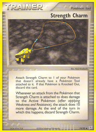 Strength Charm 74/95 Uncommon card from Team Magma vs Team Aqua