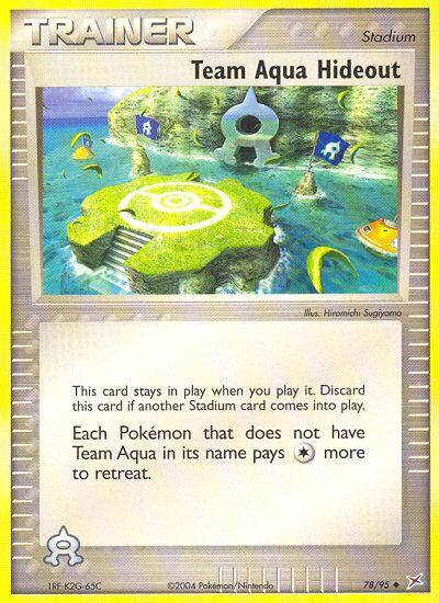 Team Aqua Hideout 78 Uncommon card from Team Magma vs Team Aqua