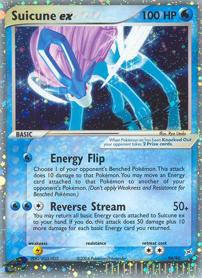 Suicune ex 94 Rare Holo EX card from Team Magma vs Team Aqua