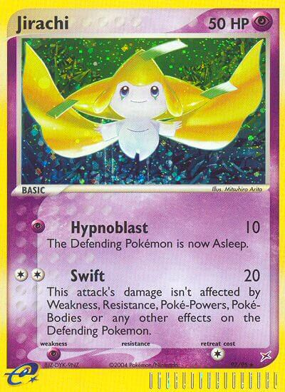 Jirachi 97 Rare Secret card from Team Magma vs Team Aqua